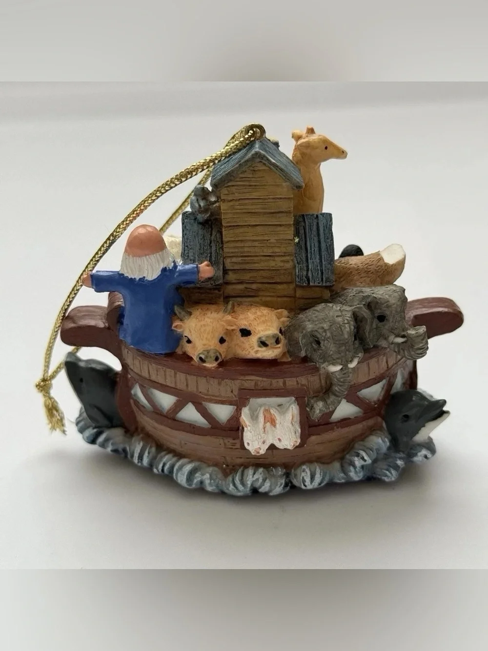 Noah’s Ark Animals Christmas Ornament Religious Bible Story Holiday Decor